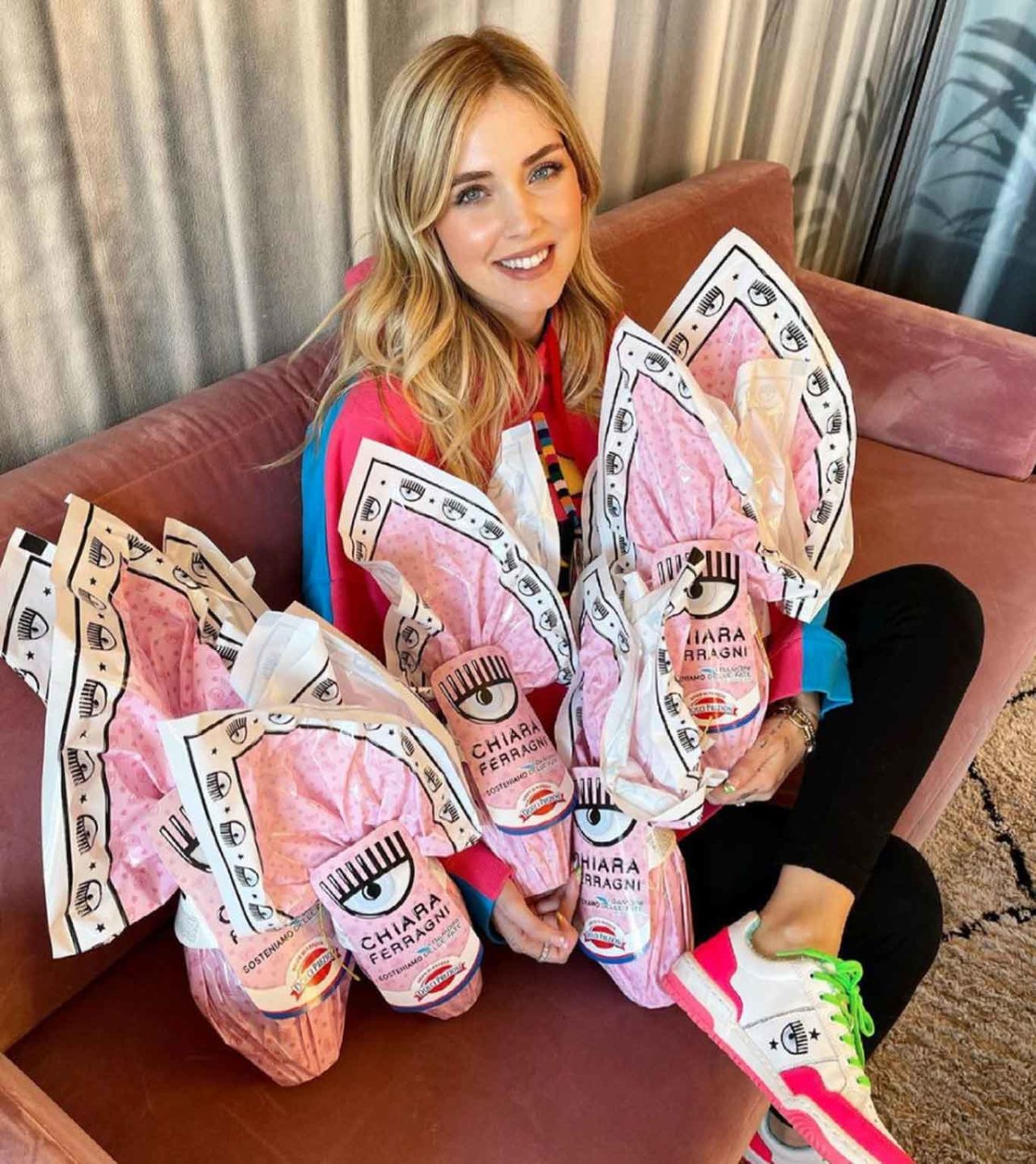 Chiara Ferragni e le sue uova di Pasqua di cioccolato finissimo