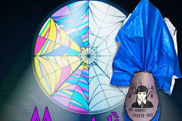 Il fenomeno Mercoledì Addams diventa un uovo di Pasqua